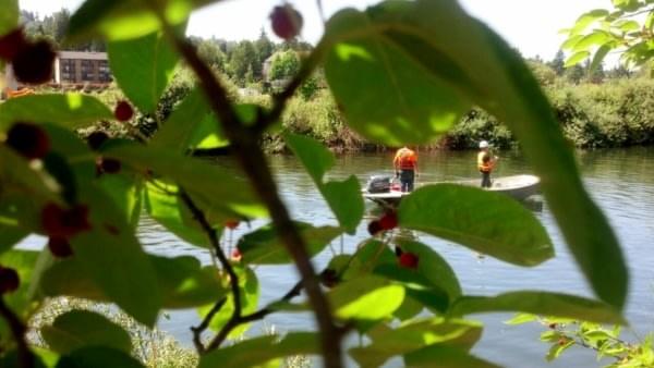 Workers at Cedar River Trail + Watershed, Renton, Wash. Workers at Cedar River Trail + Watershed, Renton, Wash.
