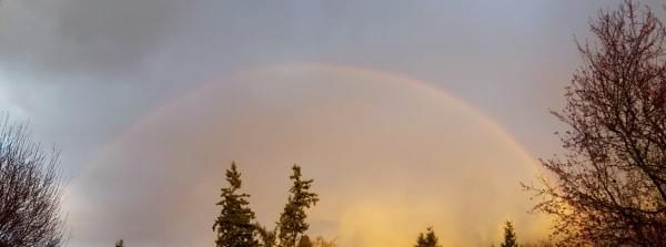 Rainbow at Baby Shower, Renton, Wash., February 2016 Rainbow at Baby Shower, Renton, Wash., February 2016