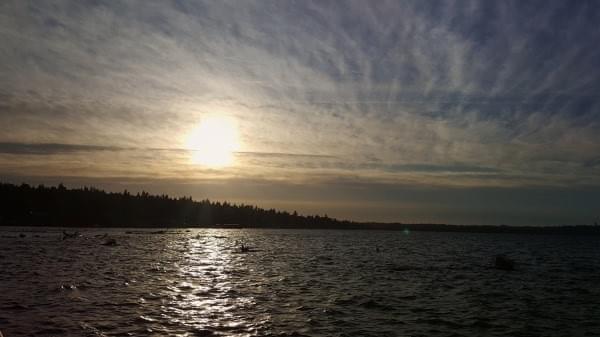 Sunset at Cedar River Watershed at Lake Washington, Renton, Wash., May 8, 2016 Sunset at Cedar River Watershed at Lake Washington, Renton, Wash., May 8, 2016