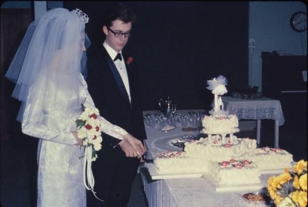 My parents cut their original wedding cake 1968 My parents cut their original wedding cake 1968