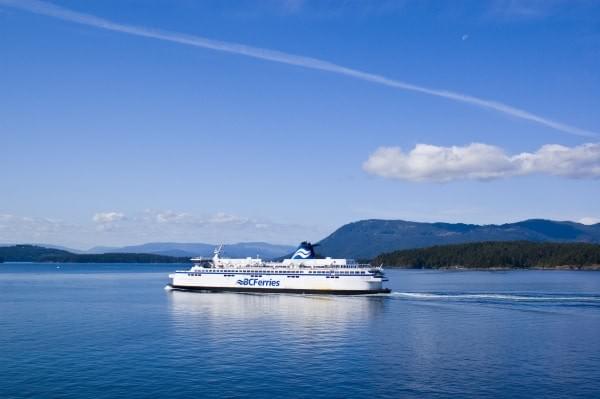 BC Ferries at the Strait of Georgia, BC, Canada BC Ferries at the Strait of Georgia, BC, Canada