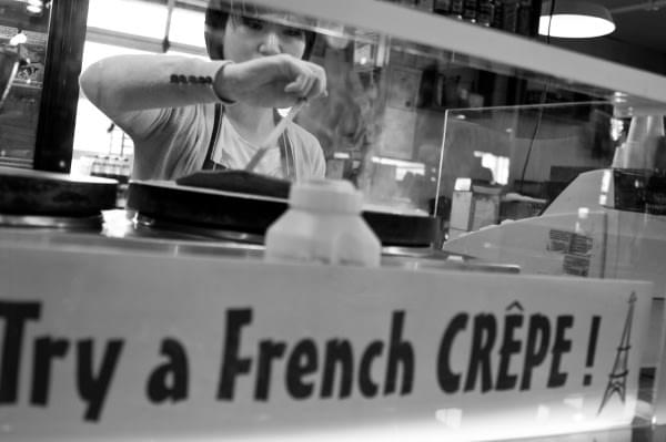 Crepes at Granville Island Public Market, Vancouver, BC, Canada Crepes at Granville Island Public Market, Vancouver, BC, Canada