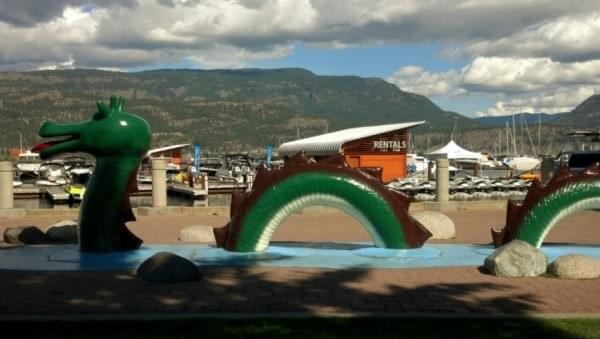 Statue of the legend of Ogopogo at Kelowna, BC Statue of the legend of Ogopogo at Kelowna, BC