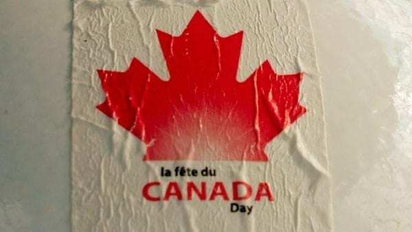 Sticker on railing at Kelowna, BC #lafeteducanadaday Sticker on railing at Kelowna, BC #lafeteducanadaday