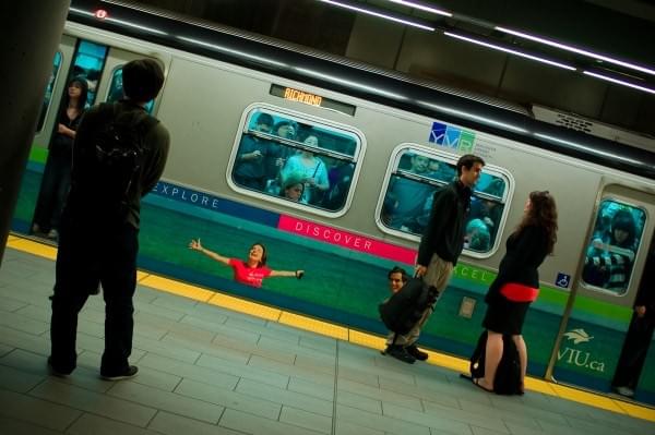 Skytrain at Vancouver, BC, Canada Skytrain at Vancouver, BC, Canada