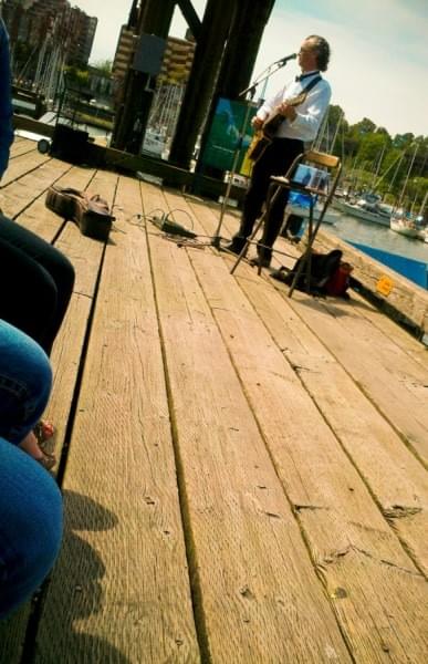 Busker at Granville Island, Vancouver, BC Busker at Granville Island, Vancouver, BC