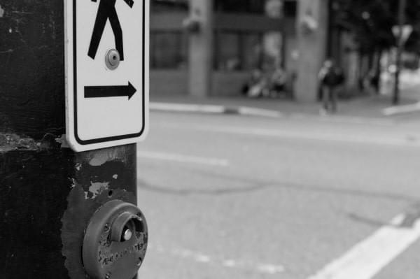 Walk signal at Victoria, BC, Canada Walk signal at Victoria, BC, Canada