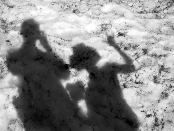 Shadow on snow pack at Hurricane Ridge, Wash. Shadow on snow pack at Hurricane Ridge, Wash.