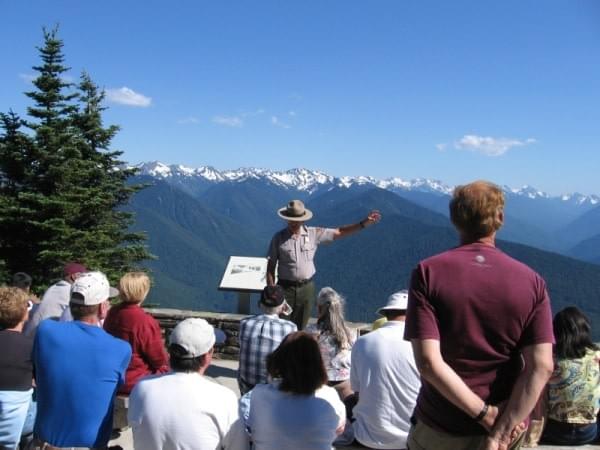 Park Ranger at Hurricane Ridge, Wash. Park Ranger at Hurricane Ridge, Wash.