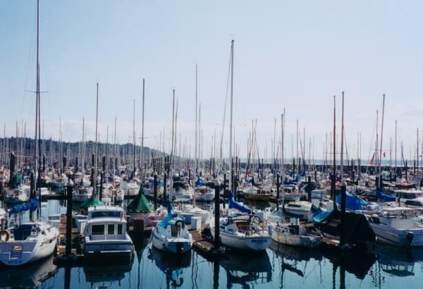 Sailboats at Kirkland Marina + Waterfront, Kirkland, Wash. Sailboats at Kirkland Marina + Waterfront, Kirkland, Wash.
