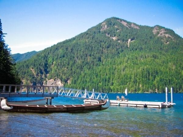 Crescent Lake at Olympic National Park, Wash. Crescent Lake at Olympic National Park, Wash.