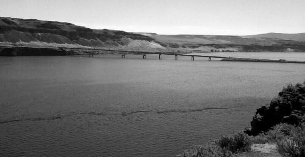 Columbia River via Vantage, Wash. Columbia River via Vantage, Wash.