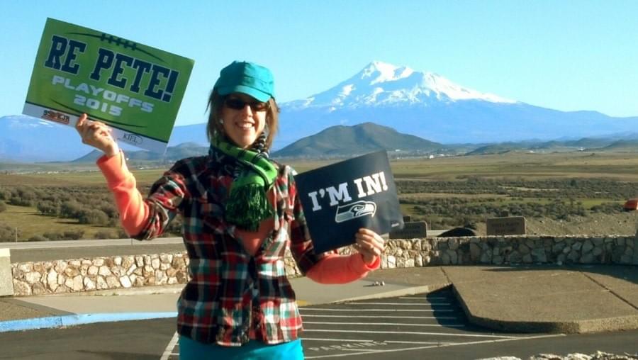 Superbowl signage at Mt. Shasta 2015 Superbowl signage at Mt. Shasta 2015