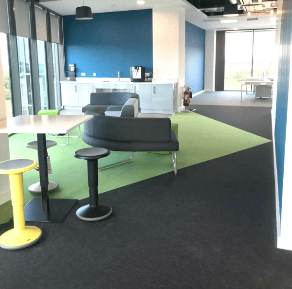 Complete fit out of new premises using Modulyss Carpet Tiles at AMCS. Flooring by LRK Flooring. Complete fit out of new premises using Modulyss Carpet Tiles at AMCS. Flooring by LRK Flooring.