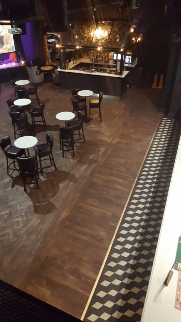Complete fit out of flooring to Jerry Flannerys Night club using Moduleo LBT. Flooring by LRK Flooring. Complete fit out of flooring to Jerry Flannerys Night club using Moduleo LBT. Flooring by LRK Flooring.