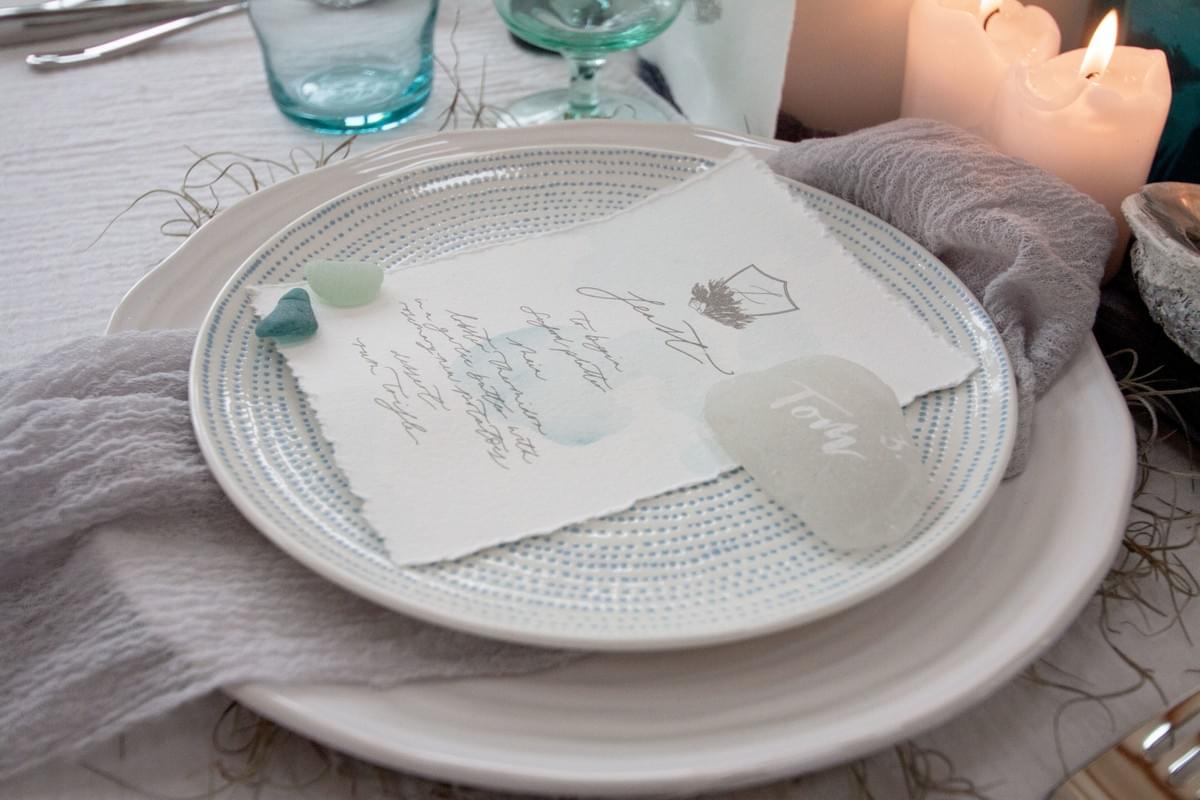 calligraphy menu seaglass calligraphy menu seaglass