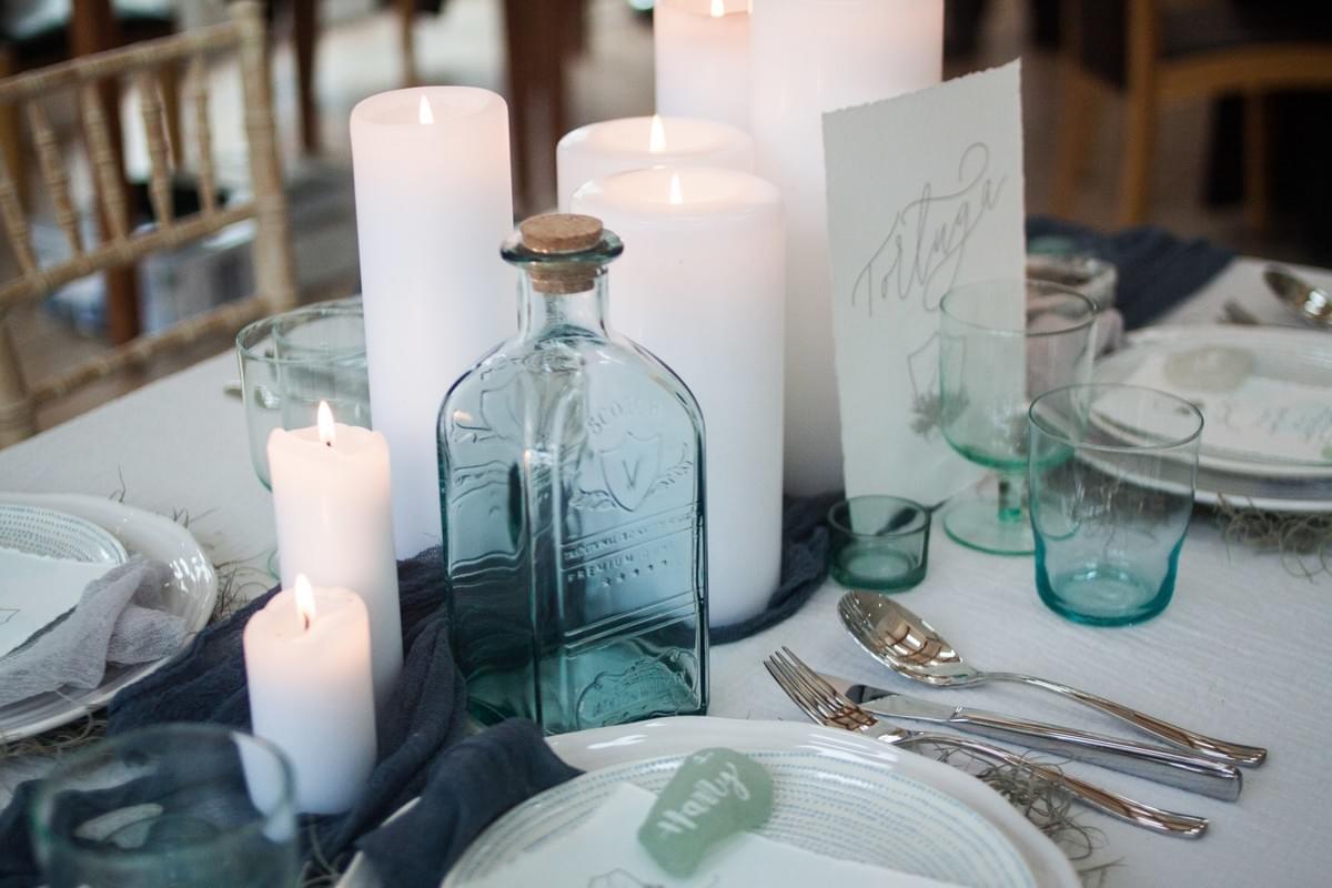 Sea Glass Centrepiece Sea Glass Centrepiece
