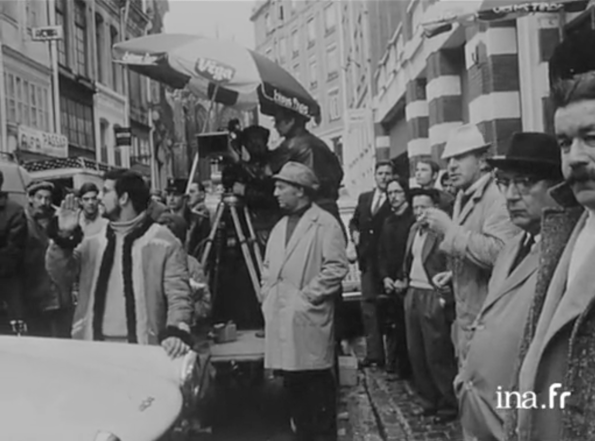 film Coulisses du tournage à Lille de "Max et les ferrailleurs" source ina film Coulisses du tournage à Lille de "Max et les ferrailleurs" source ina