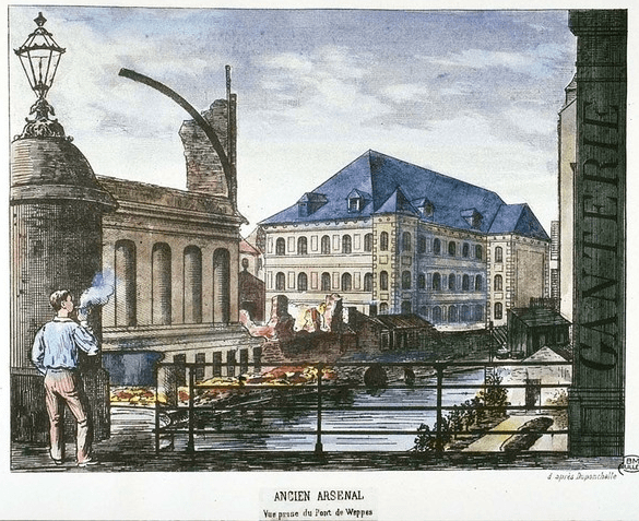 Lille Vue depuis la rue Esquermoise sur l'ancien canal de Weppes (comblé pour devenir la rue Thiers) Ci-dessous : dessin de 1875 d'Edouard Boldoduc Lille Vue depuis la rue Esquermoise sur l'ancien canal de Weppes (comblé pour devenir la rue Thiers) Ci-dessous : dessin de 1875 d'Edouard Boldoduc