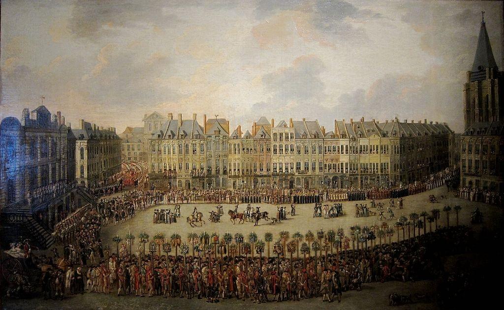 Lille : modèle pour la façade du Furet du Nord : "La Procession de Lille en 1789" par François Watteau Lille : modèle pour la façade du Furet du Nord : "La Procession de Lille en 1789" par François Watteau