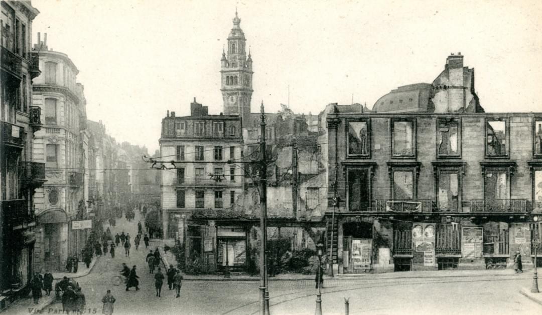 le parvis saint maurice à Lille détruit le parvis saint maurice à Lille détruit