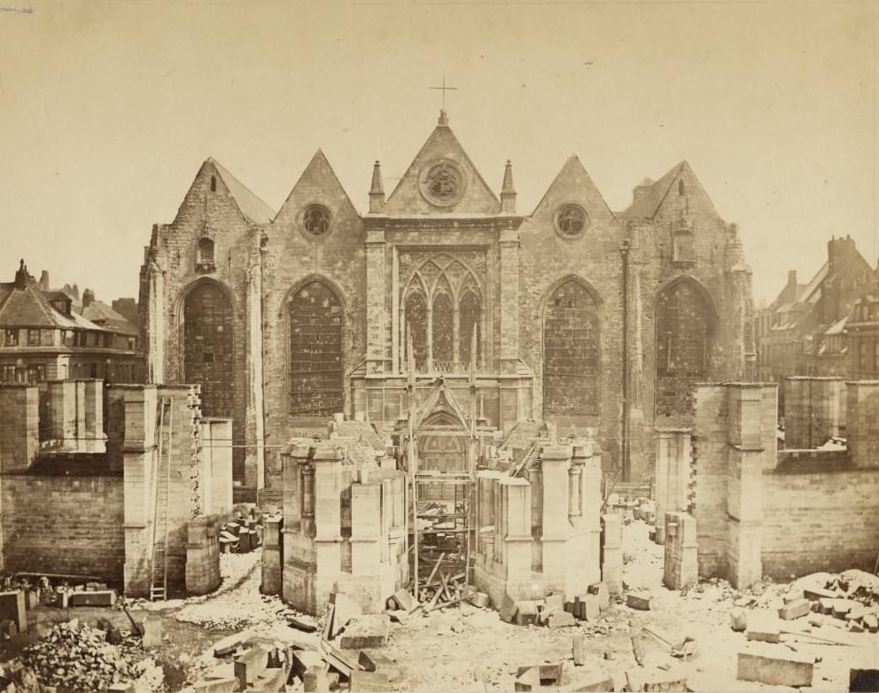 travaux de l'église saint maurice à lille en 1869 travaux de l'église saint maurice à lille en 1869