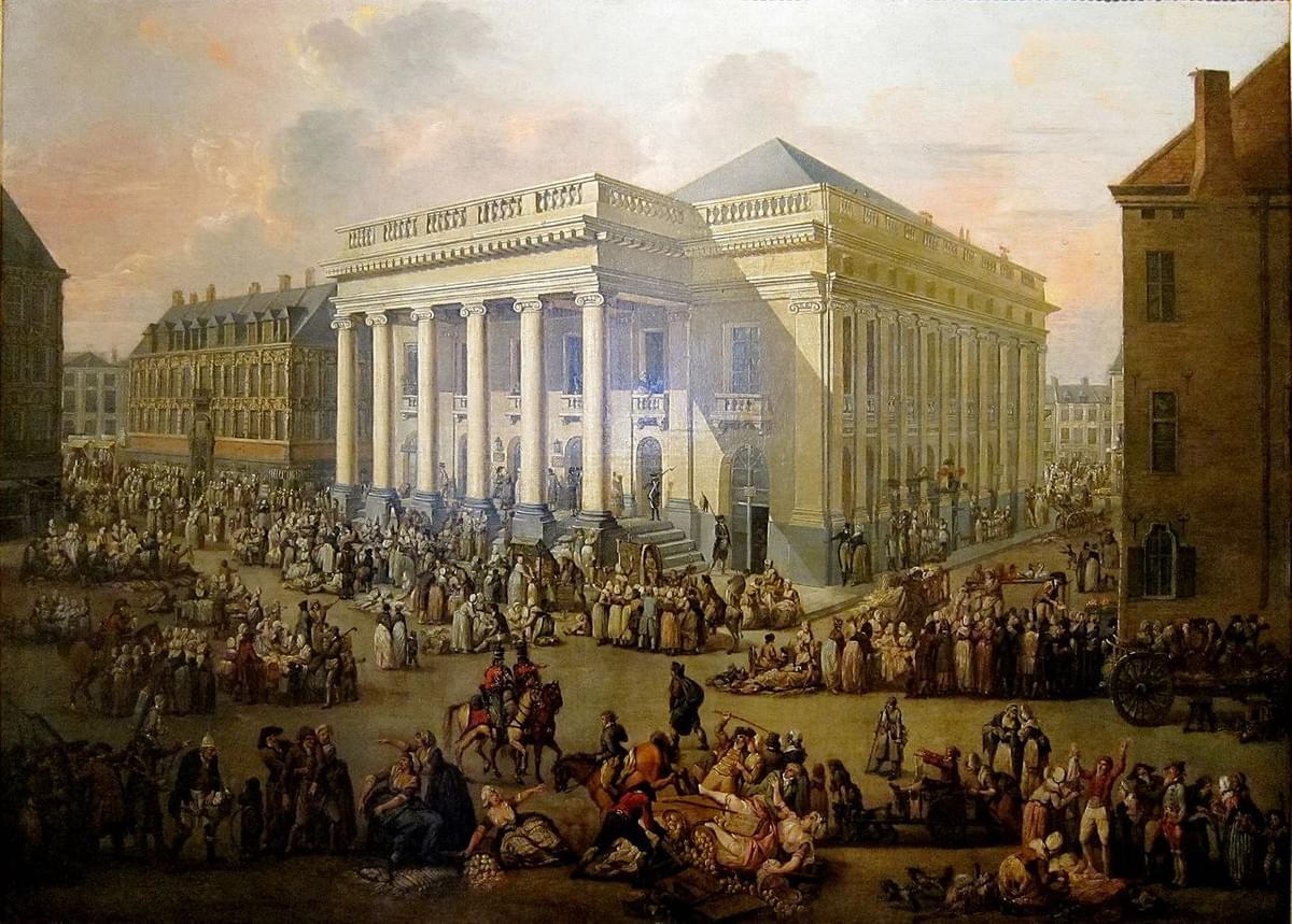 tableau La Braderie de Lille de Francois Watteau tableau La Braderie de Lille de Francois Watteau