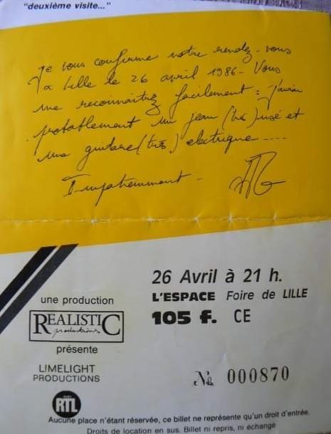 lill jean-jacques goldman edhec place ticket billet de concert 26 avril 1986 tournée deuxieme visite lill jean-jacques goldman edhec place ticket billet de concert 26 avril 1986 tournée deuxieme visite