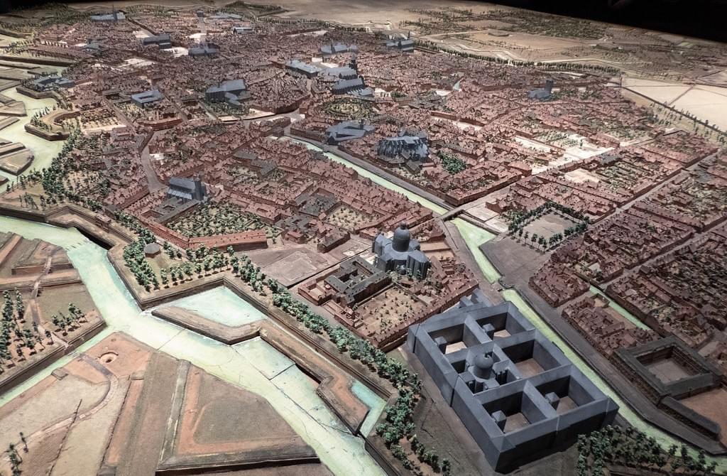 vue aérienne du plan relief de lille du palais des beaux arts de Lille vue aérienne du plan relief de lille du palais des beaux arts de Lille