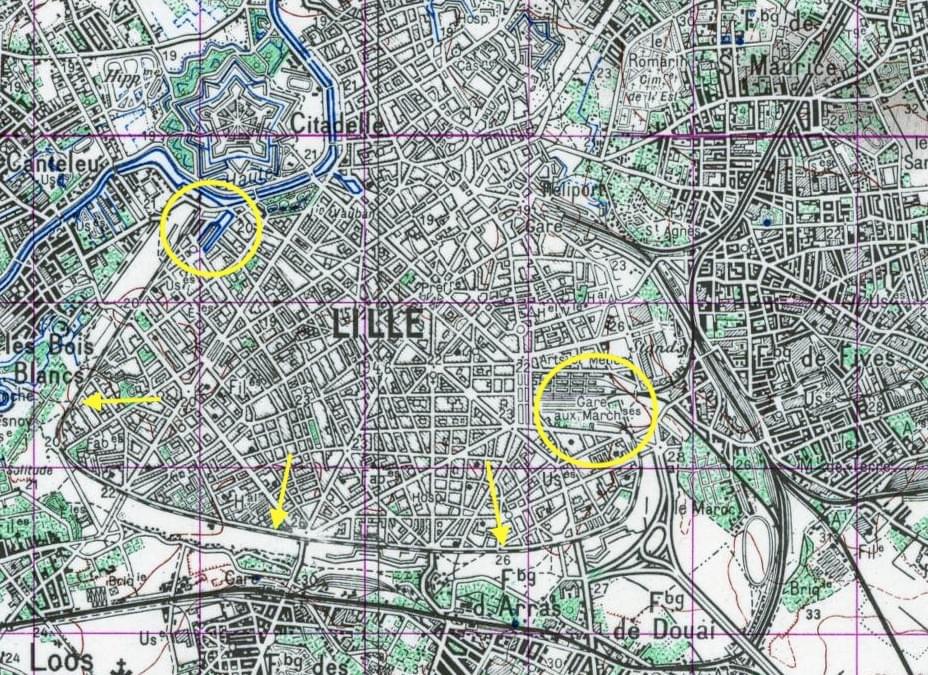 Lille train de petite ceinture Ci-dessous : plan de Lille de 1950. Le Train de petite ceinture contourne la moitié de la ville par le sud. Lille train de petite ceinture Ci-dessous : plan de Lille de 1950. Le Train de petite ceinture contourne la moitié de la ville par le sud.