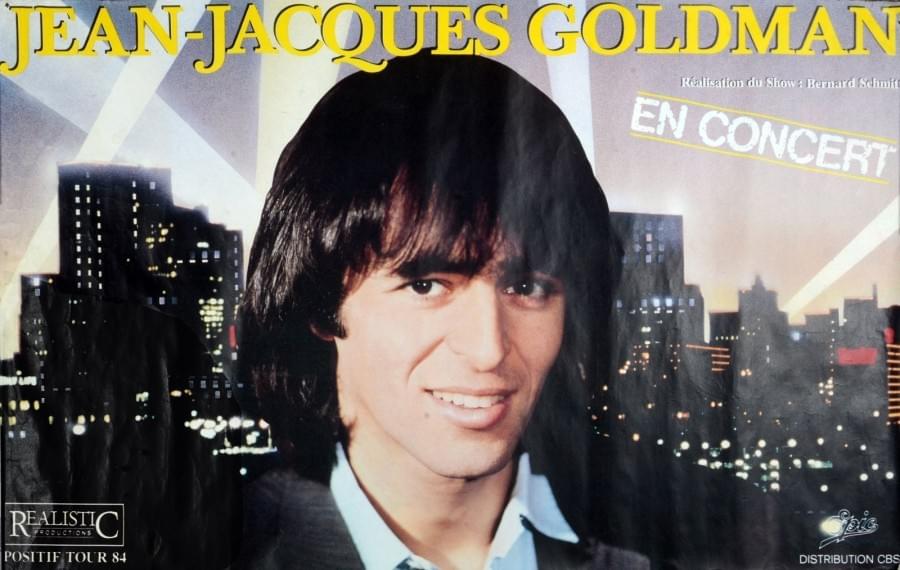 affiche jean-jacques goldman ticket billet place de concert lille tournée positif tour 1984 affiche jean-jacques goldman ticket billet place de concert lille tournée positif tour 1984