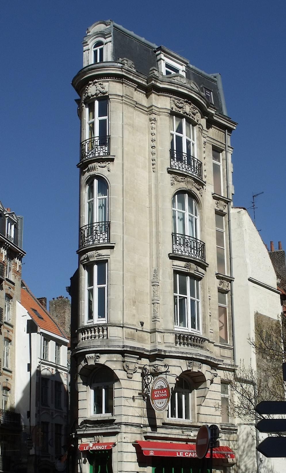 lille immeuble proue rue de la clé clef boulevard carnot vue de côté lille immeuble proue rue de la clé clef boulevard carnot vue de côté