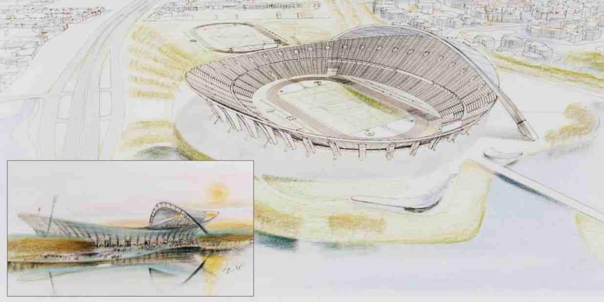 Lille 2004 JO jeux olympiques : projet de stade olympique Lille 2004 JO jeux olympiques : projet de stade olympique
