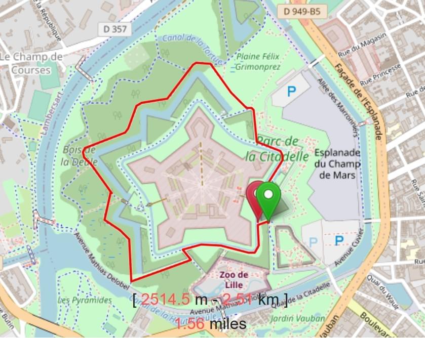 courir à lille citadelle Le tour des remparts par l'extérieur fait 2,5 km fait 1,8 km running footing courir à lille citadelle Le tour des remparts par l'extérieur fait 2,5 km fait 1,8 km running footing