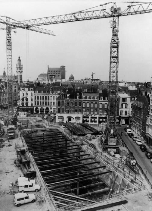travaux du futur métro de Lille et de la station place rihour travaux du futur métro de Lille et de la station place rihour