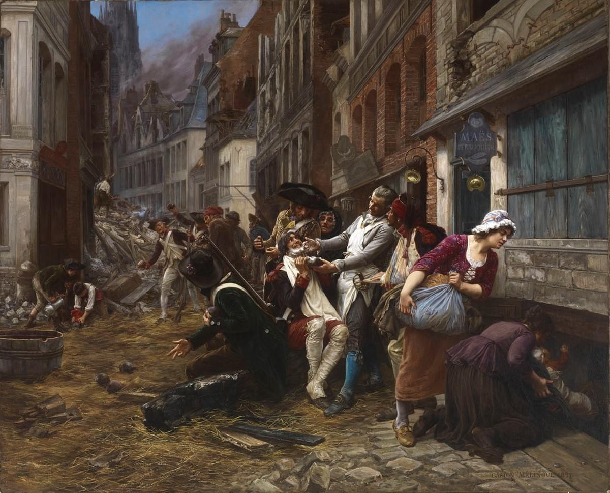 lille le barbier maes vu par Gaston Mélingue en peinture lille le barbier maes vu par Gaston Mélingue en peinture