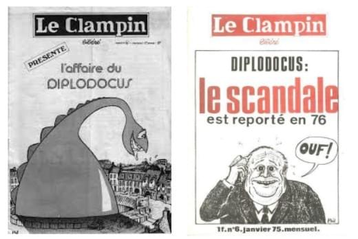 le clampin libéré de lille fait la une sur le scandale du projet diplodocus en 1975 et 1976 le clampin libéré de lille fait la une sur le scandale du projet diplodocus en 1975 et 1976