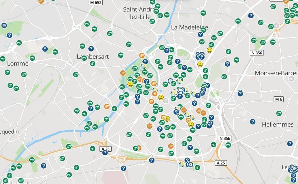 geocaching lille : plan de toutes les geocaches lilloises geocaching lille : plan de toutes les geocaches lilloises