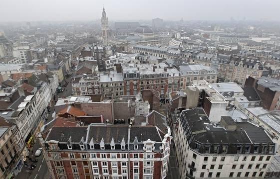 Vue du haut de l'église saint maurice de Lille Vue du haut de l'église saint maurice de Lille