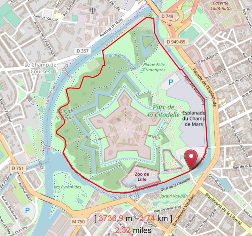courir à lille citadelle Le tour du parc de la Citadelle en entier fait 3,7 km running footing courir à lille citadelle Le tour du parc de la Citadelle en entier fait 3,7 km running footing