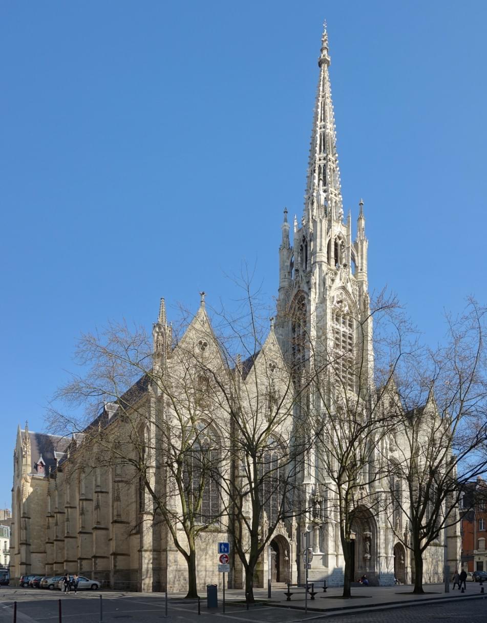lille façade de l'église Saint-Maurice au 21ème siècle lille façade de l'église Saint-Maurice au 21ème siècle