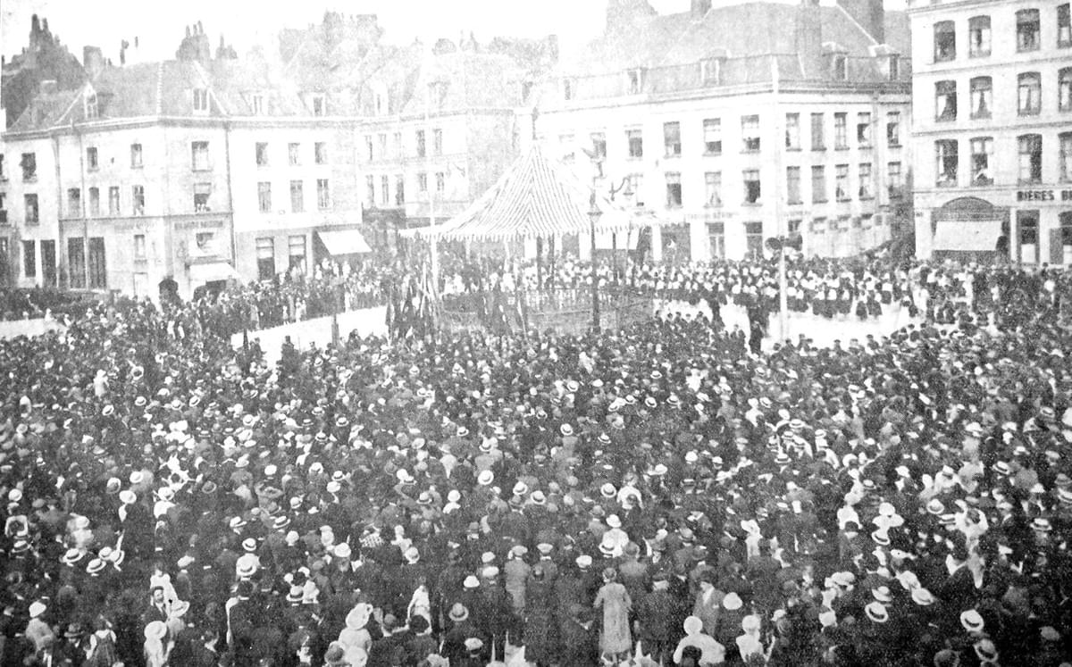 lille louise de bettignies photo de l'inauguration de la place en 1934 lille louise de bettignies photo de l'inauguration de la place en 1934