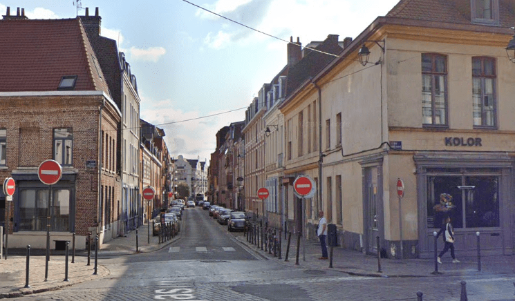 Lille rue saint sebastien : entrée de la rue côté rue Saint-André Lille rue saint sebastien : entrée de la rue côté rue Saint-André