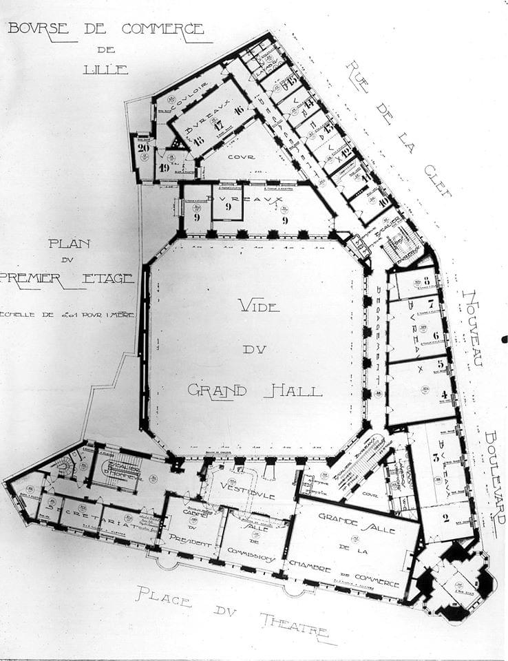 plan d'architecte du beffroi de la cci chambre de commerce et d'industrie de Lille plan d'architecte du beffroi de la cci chambre de commerce et d'industrie de Lille