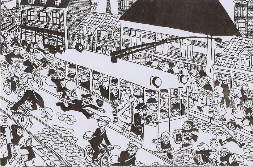 roland cuvelier lille dessin de presse du tramway B hellemmes wazemmes roland cuvelier lille dessin de presse du tramway B hellemmes wazemmes