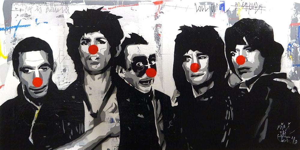 mimi the clown street art lille est le 5ème the rolling stones mimi the clown street art lille est le 5ème the rolling stones