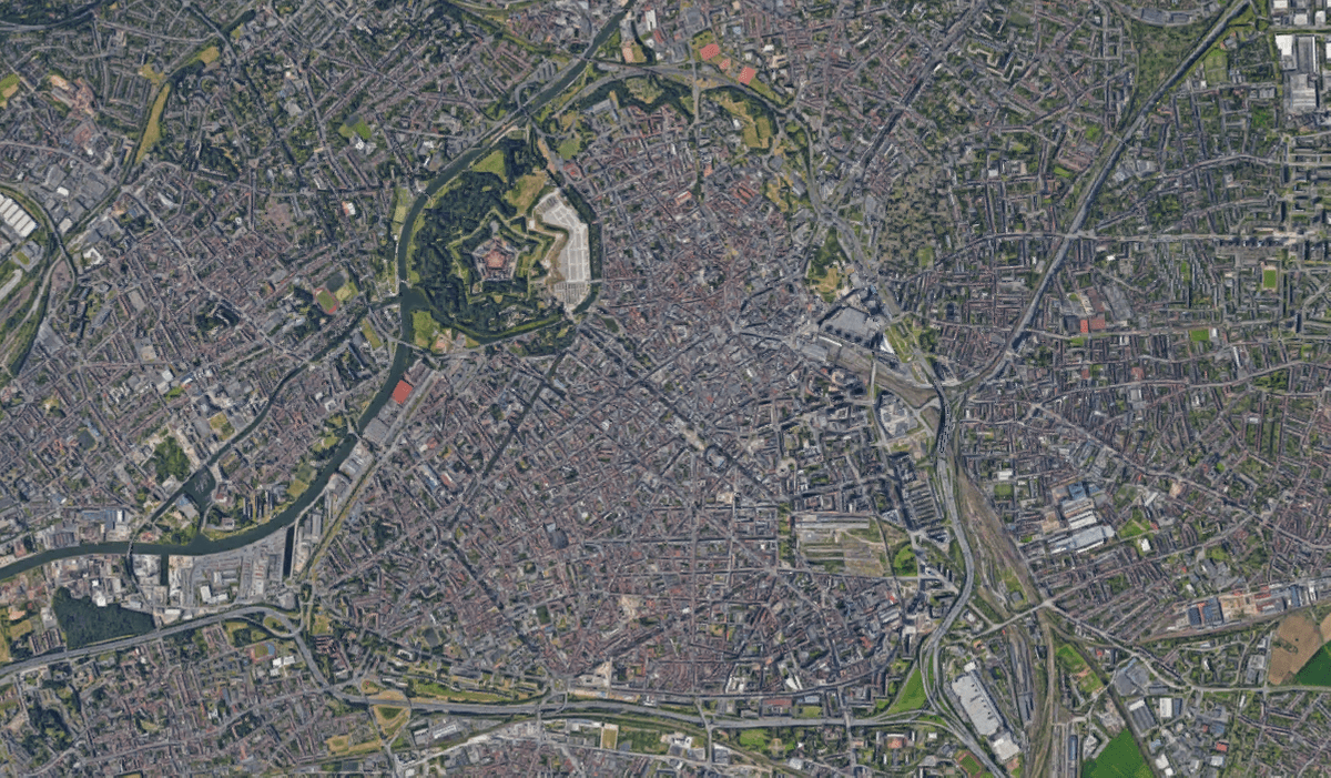 les rues de Lille vues du ciel les rues de Lille vues du ciel