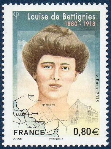 lille louise de bettignies timbre émis en 2018 lille louise de bettignies timbre émis en 2018