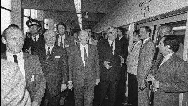 inauguration du metro de lille VAL par Pierre Mauroy et François Mitterrand le 25 avril 1983 inauguration du metro de lille VAL par Pierre Mauroy et François Mitterrand le 25 avril 1983