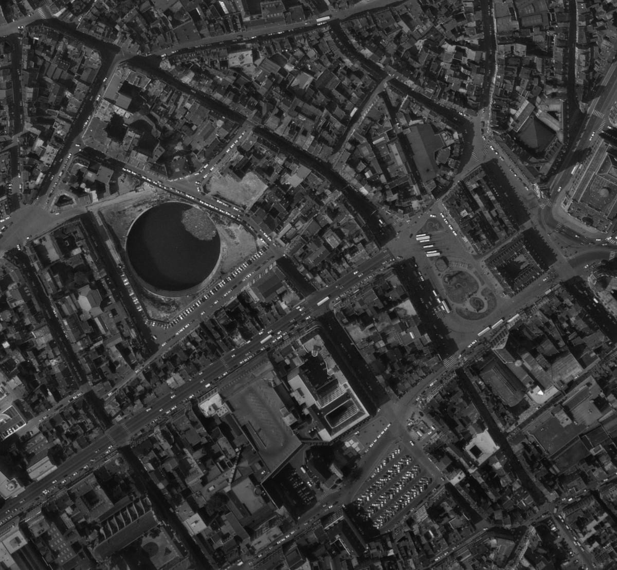 lille diplodocus nouveau siecle vue aerienne du quartier en 1975 lille diplodocus nouveau siecle vue aerienne du quartier en 1975
